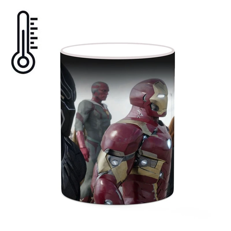 ماگ حرارتی کاکتی مدل بلک پنتر Black Panther Marvel کد mgh38058