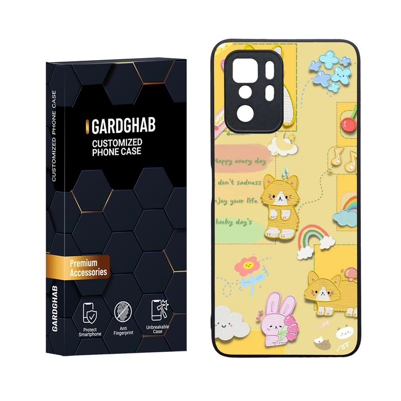 کاور گارد قاب مدل دورژله ای فانتزی مناسب برای گوشی موبایل شیائومی Poco X3 GT / Redmi Note 10 Pro 5G