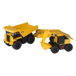ماشین بازی کاترپیلار مدل Dump Truck with Trailer and Excavator