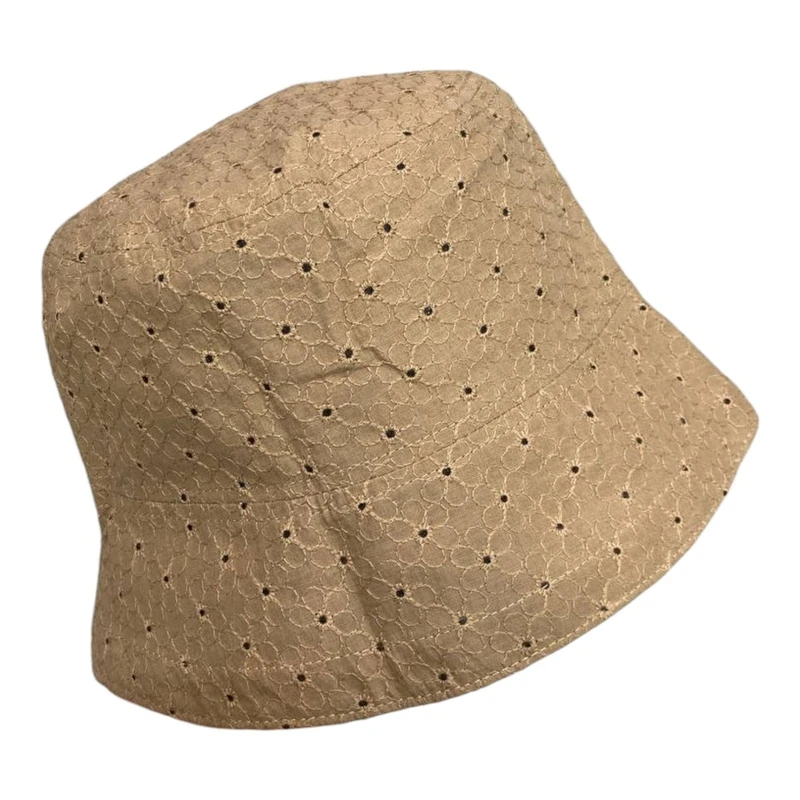 کلاه باکت زنانه مدل تمام تور گیپور بابونه ۰۳