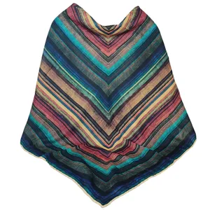 روسری زنانه مدل نخ کریستال قواره بزرگ لبه دست دوز کد 2004