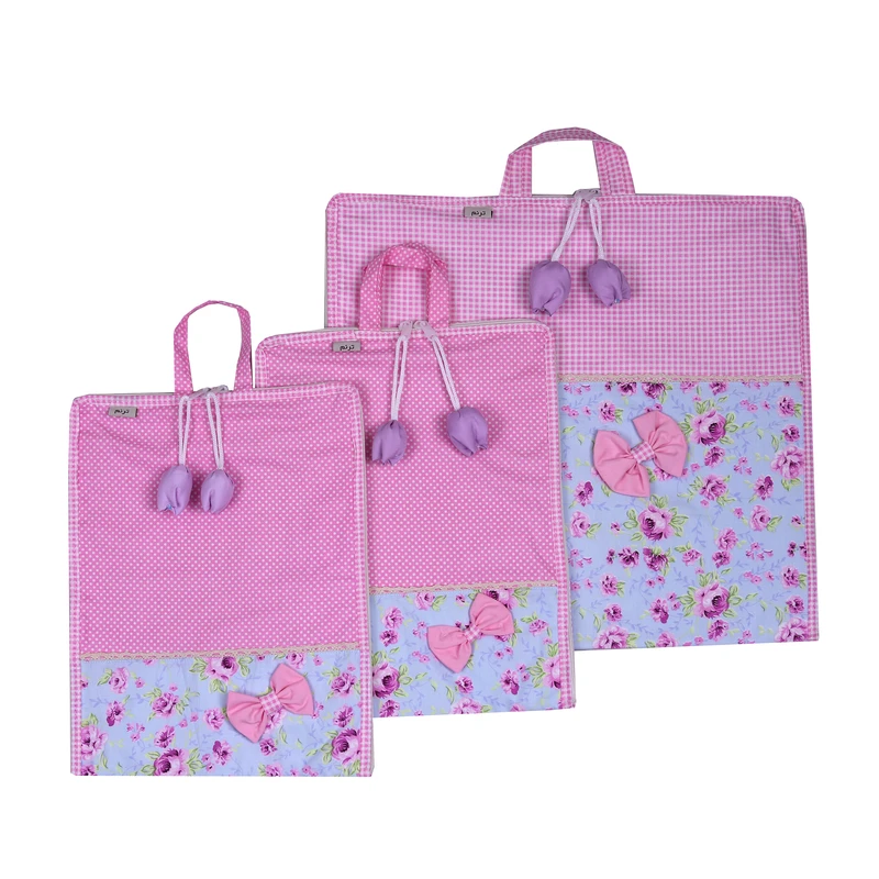 کیسه نان و سبزی ترنم مدل شکوفه مجموعه 3 عددی 