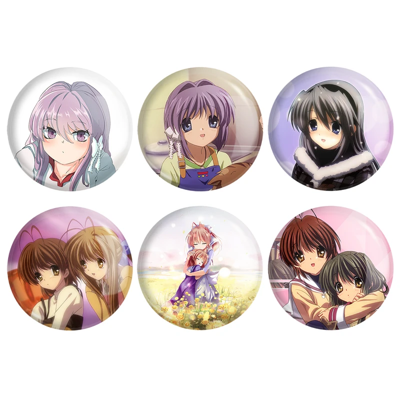 مگنت خندالو طرح انیمه کلند Clenned کد 1368A مجموعه 6 عددی