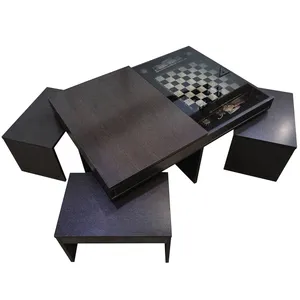 میز جلومبلی آمیتیس مدل CTHCV13 - Chess به همراه  3 عدد میز عسلی
