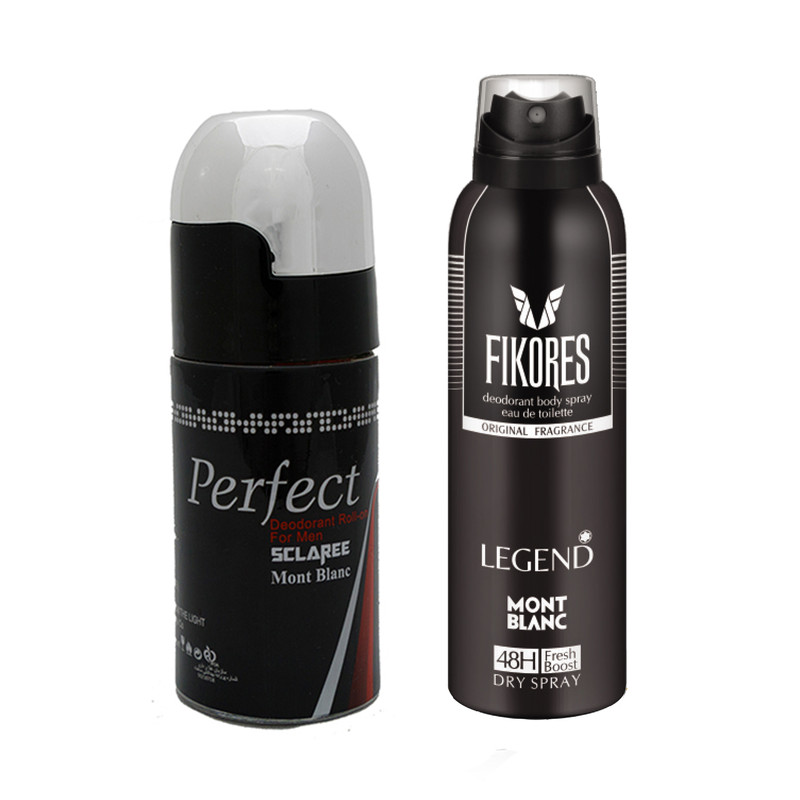 رول ضد تعریق اسکلاره مدل Prefect به همراه اسپری خوشبو کننده بدن مردانه فیکورس مدل Legend
