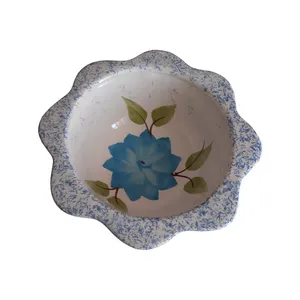 حوض ماهی سفالی مدل گل