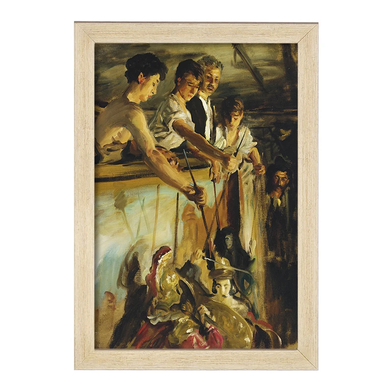 تابلو خندالو مدل نقاشی عروسکهای خیمه شب بازی اثر جان سینگر سارجنت کد F12423