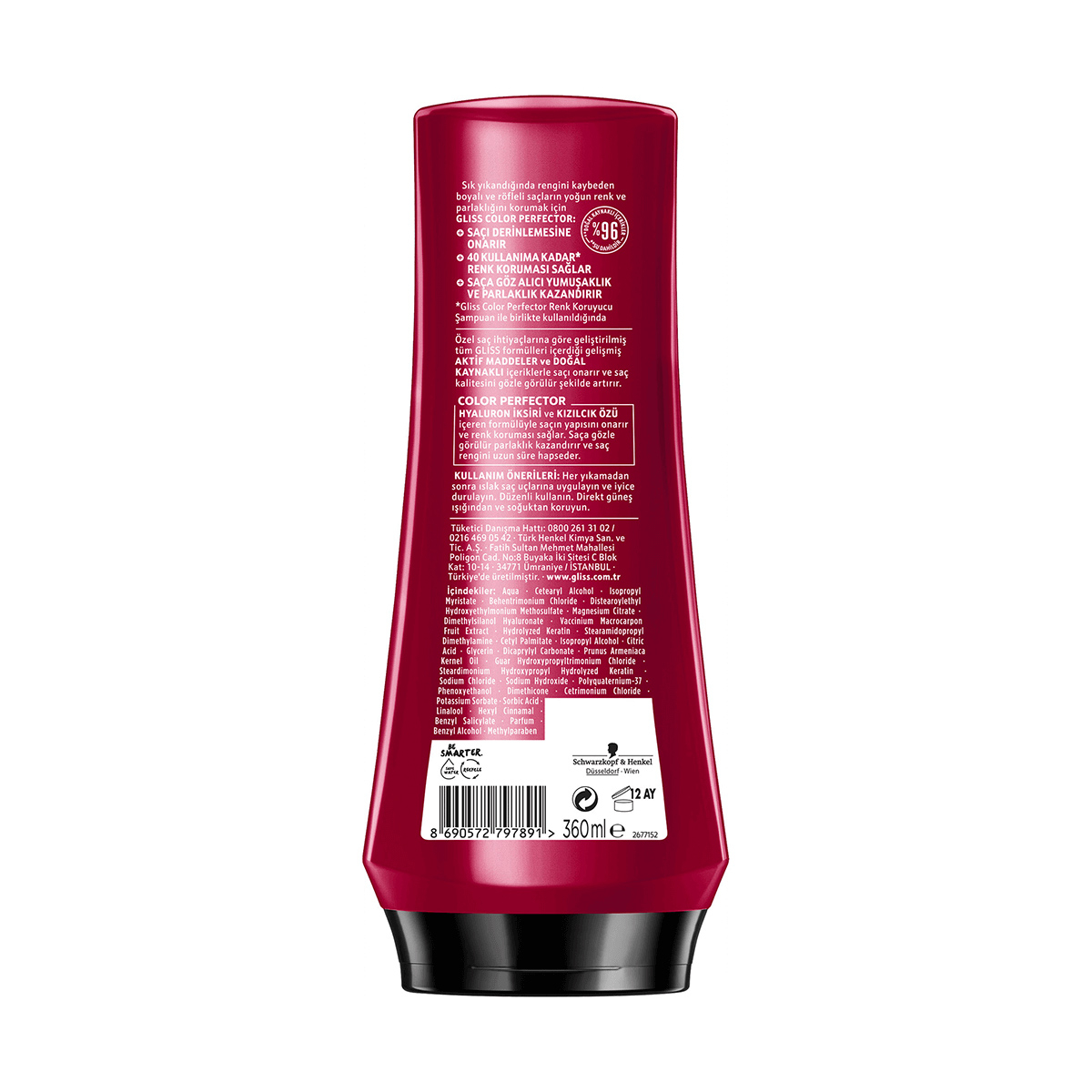 نرم کننده مو گلیس مدل COLOR PERFECTOR حجم 360 میلی لیتر