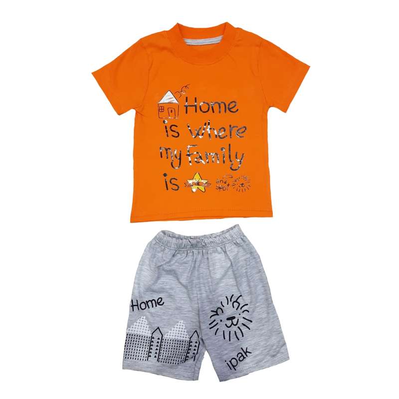 ست تی شرت و شلوارک نوزادی کد N5