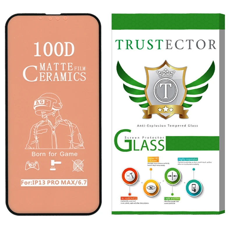   محافظ صفحه نمایش سرامیکی مات تراستکتور مدل CATA مناسب برای گوشی موبایل اپل iPhone 14 Plus