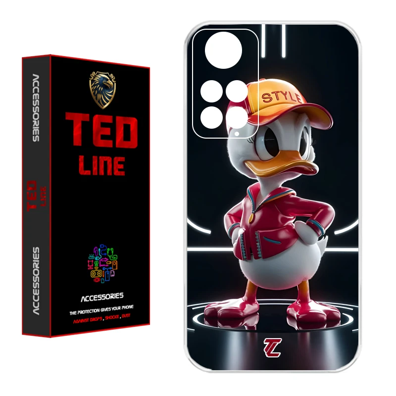 کاور تد لاین طرح دانلد داک کد 1137 مناسب برای گوشی موبایل شیائومی Redmi Note 11 4G / Note 11S