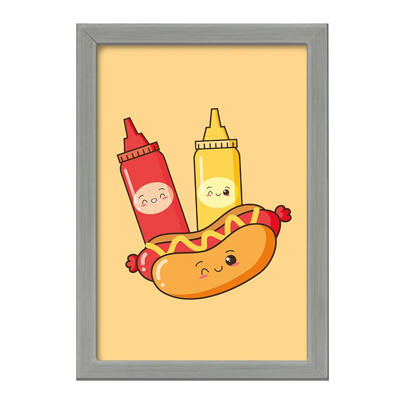 تابلو خندالو طرح فست فود (Fast Food) کد 36567