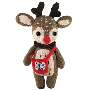 عروسک بافتنی طرح گوزن کیف‌دار کد ۲۳۰۶