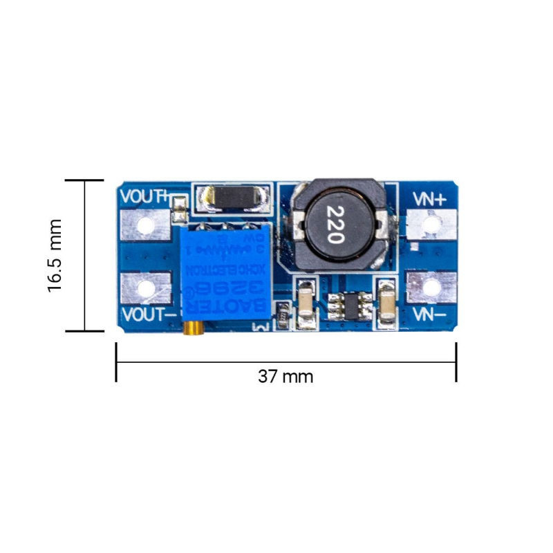 ماژول افزاینده ولتاژ 2 آمپر مدل KSRE-MT3608