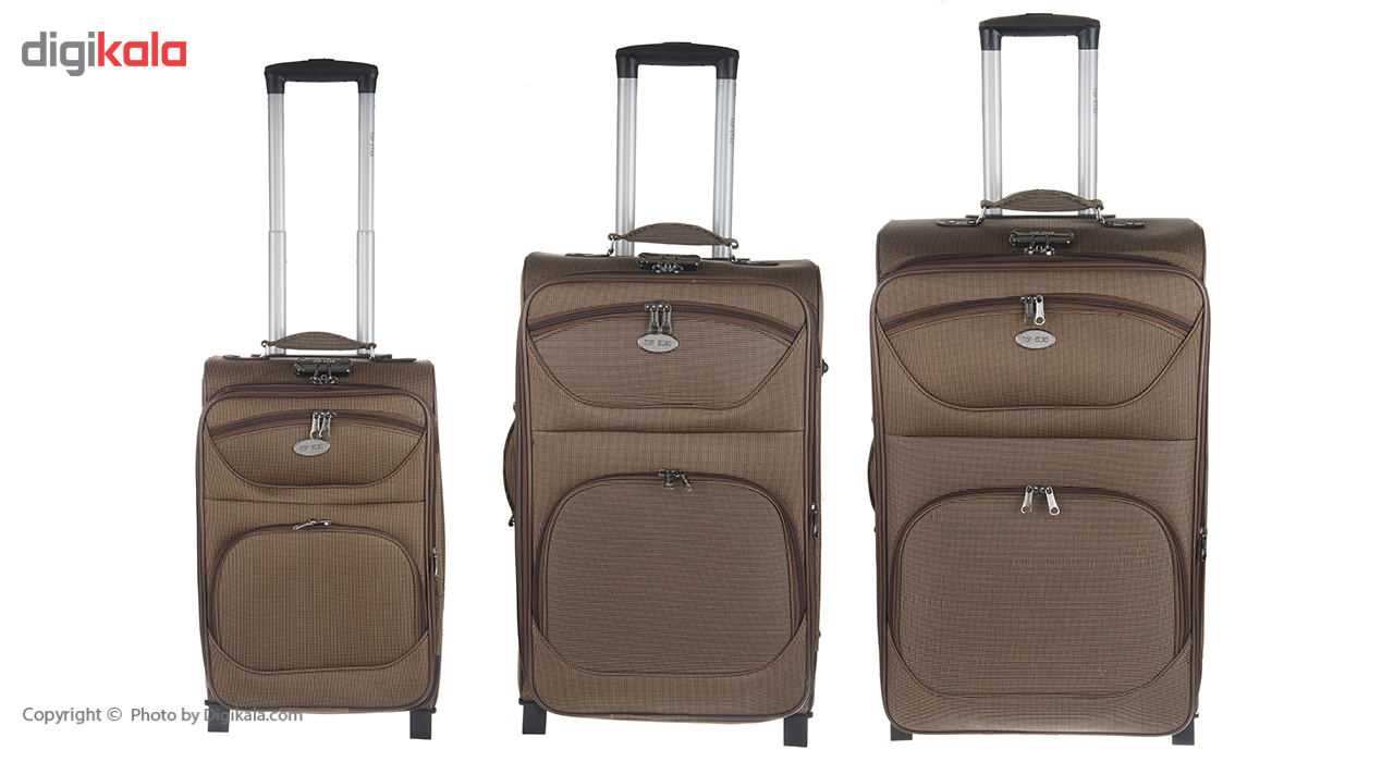 مجموعه سه عددی چمدان تاپ یورو مدل 02