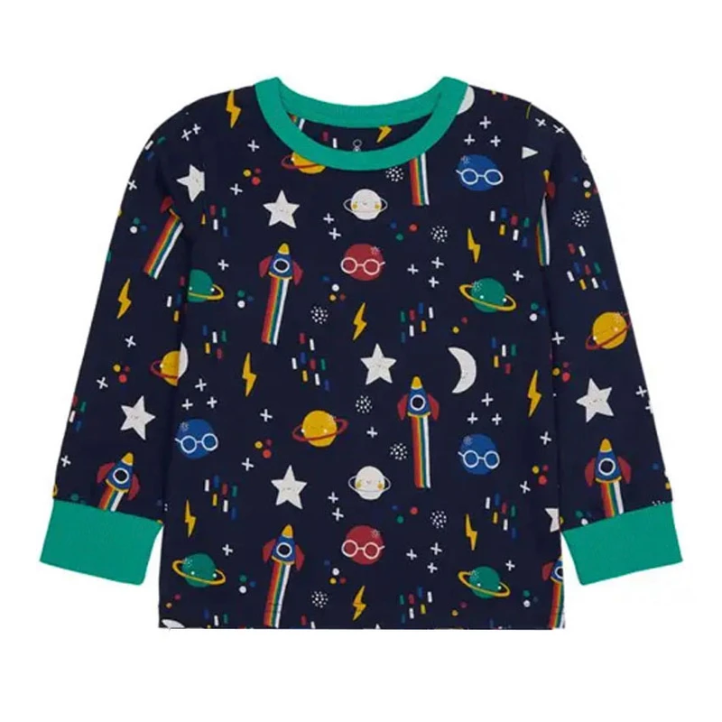 تی شرت آستین بلند دخترانه مدل سفینه