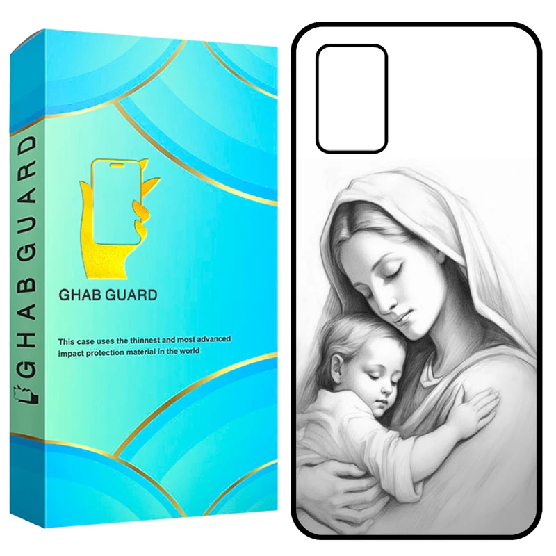 کاور قاب گارد طرح مادر و بچه مدل GCHPA03S مناسب برای گوشی موبایل سامسونگ Galaxy A02s / M02s / A03s 