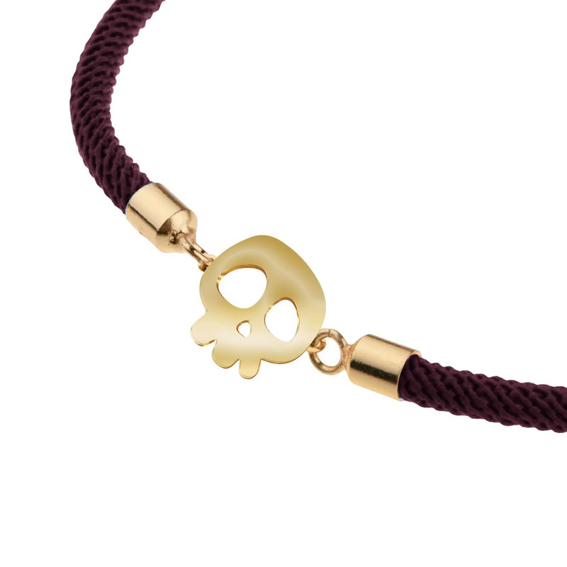 دستبند طلا 18 عیار زنانه مدوپد مدل جمجمه کد D11-10317