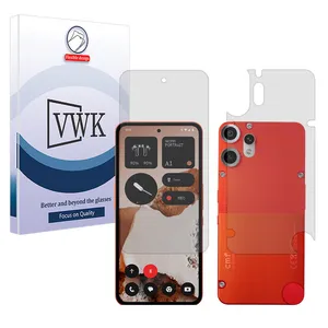 VWK Tough model transparent screen protector suitable for Nothing CMF Phone 2 Pro mobile phone along with the back protector