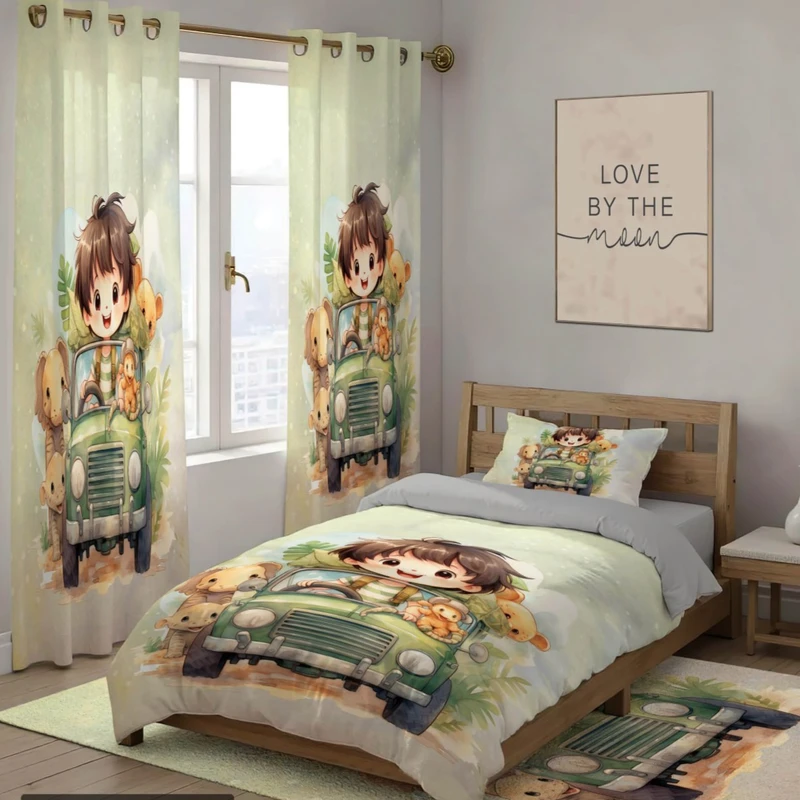 سرویس خواب تک نفره 4 تکه مدل پسرانه کد ۱۰۵۱