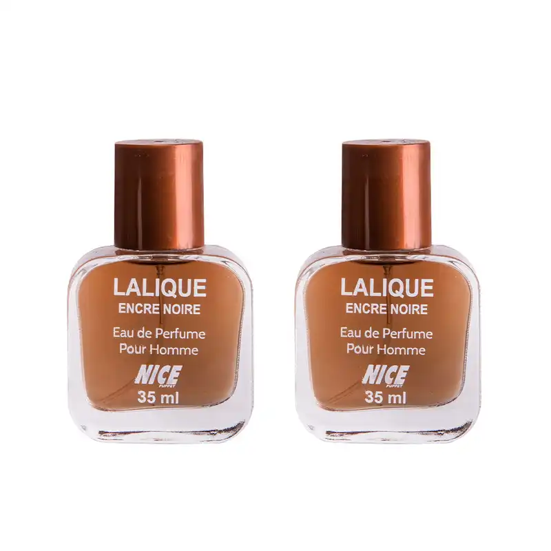 عطر جیبی مردانه نایس پاپت مدل Lalique Encre Noire حجم 35 میلی لیتر مجموعه 2 عددی