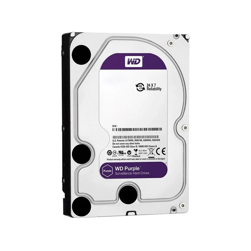 هارد دیسک اینترنال وسترن دیجیتال با رابط SATA مدل WD Purple Surveillance ظرفیت 12 ترابایت
