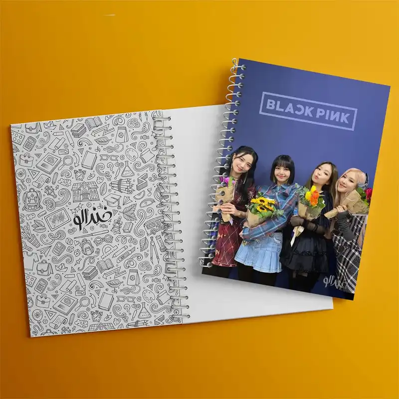 دفتر مشق 50 برگ خندالو مدل گروه بلک پینک Black Pink کد 14575