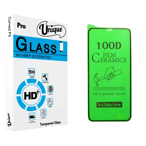 محافظ صفحه نمایش سرامیکی يونيک مدل +Clear مناسب برای گوشی موبایل اپل iPhone 11 Pro Max