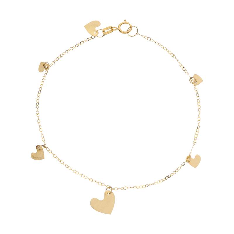 دستبند طلا 18 عیار زنانه زرمان مدل ZMB1439 طرح قلب دستبند طلا 18 عیار زنانه زرمان مدل ZMB1439 طرح قلب