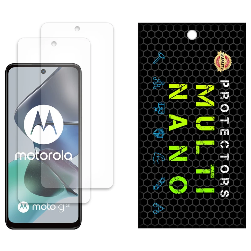 محافظ صفحه نمایش مات مولتی نانو مدل X-S2M مناسب برای گوشی موبایل موتورولا Moto G23 بسته دو عددی