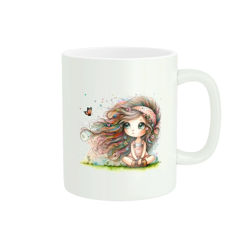 ماگ پاد آفرین طرح دخترک کد 877