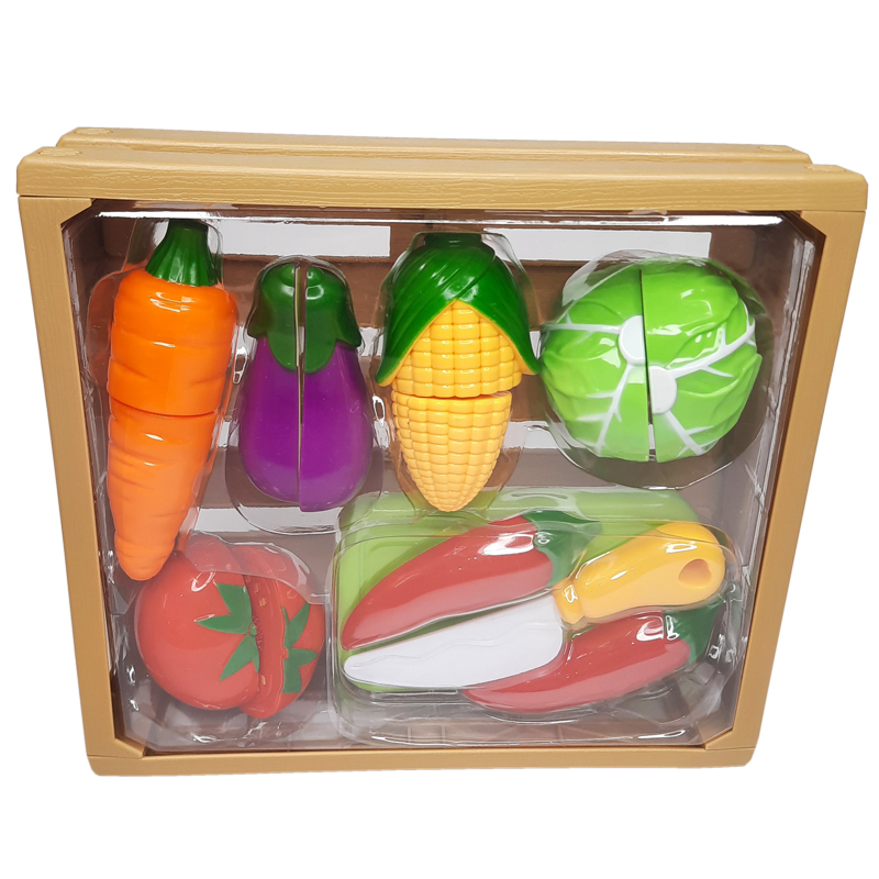 اسباب بازی آشپزخانه مدل برش میوه و سبزیجات طرح جعبه میوه کد B31