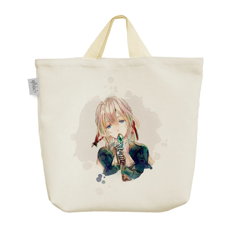 ساک خرید خندالو مدل انیمه وایولت اورگاردن کد 1460