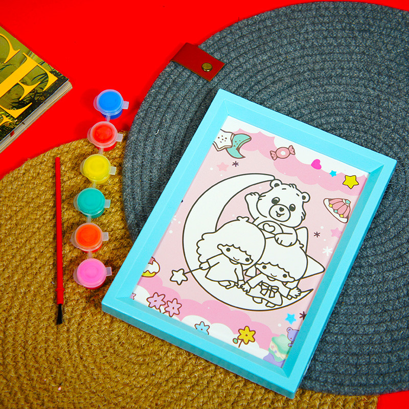 بسته رنگ آمیزی مدل ماه مجموعه 8 عددی