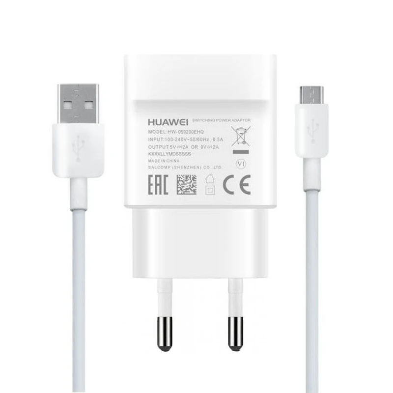شارژر دیواری  مدل HW-059200EHQ به همراه کابل تبدیل microUSB