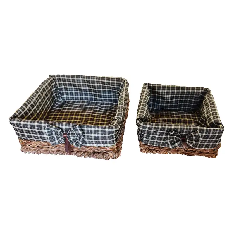 سبد حصیری مدل 22 BN Square مجموعه 2 عددی