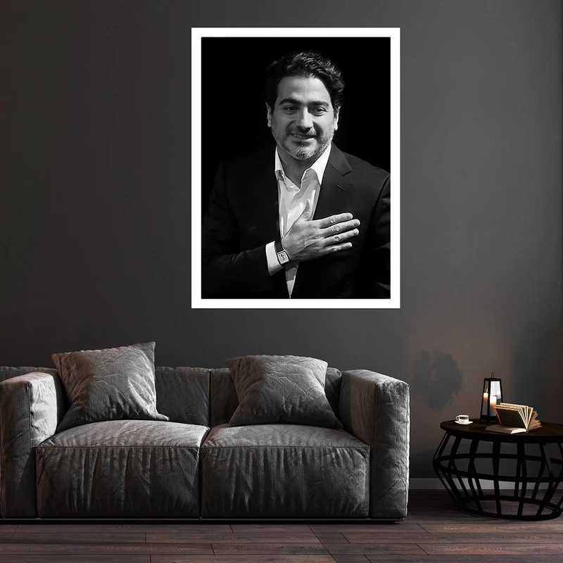 تابلو بکلیت طرح مشاهیر موسیقی همایون شجریان مدل قاب شاسی W-S9830