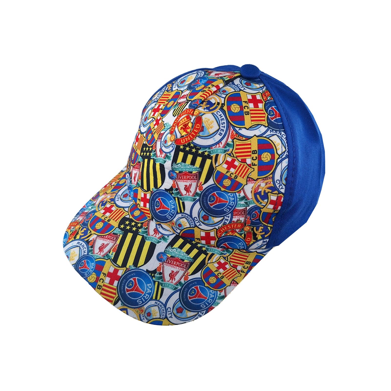 کلاه کپ پسرانه طرح باشگاهی کد 1138 رنگ آبی -  - 1