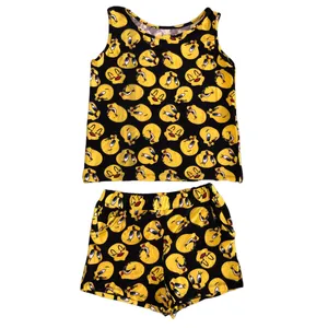 ست تاپ و شلوارک دخترانه طرح تویتی مدل 11