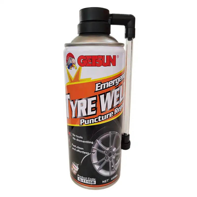 اسپری رفع پنچری لاستیک گتسان مدل E-1012 حجم 450 میلی لیتر