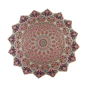 رومیزی ترمه ابریشم مدل روناک کد rnk-1007