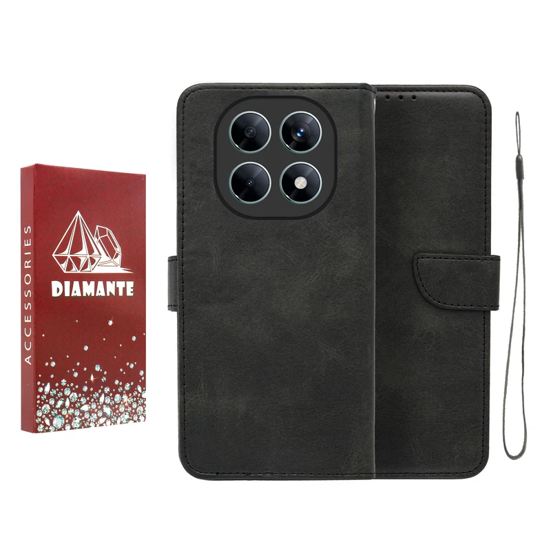 کیف کلاسوری دیامانته مدل Scusa Rd مناسب برای گوشی موبایل شیائومی Redmi Note 15 4G به همراه بند آویز