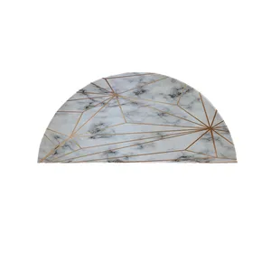 پادری مدل نیم دایره طرح برگ کد 8583 سایز 90×45 سانتی متر