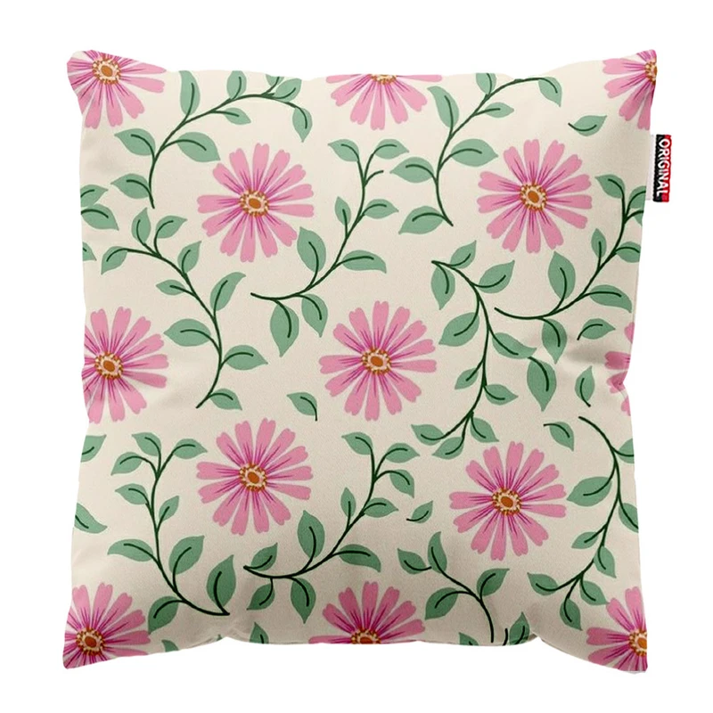 کوسن پاد آفرین طرح گل کد 2755 سایز 30*30 سانتی متر