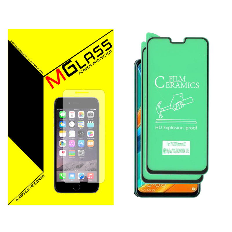 محافظ صفحه نمایش سرامیکی ام گلس مدل MGCR-02 مناسب برای گوشی موبایل هوآوی HONOR 8X بسته دو عددی