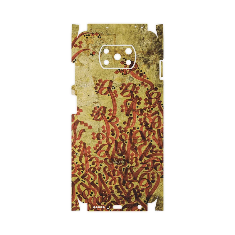 برچسب پوششی ماهوت مدل Nastaliq-5-FullSkin مناسب برای گوشی موبایل شیائومی Poco X3 NFC