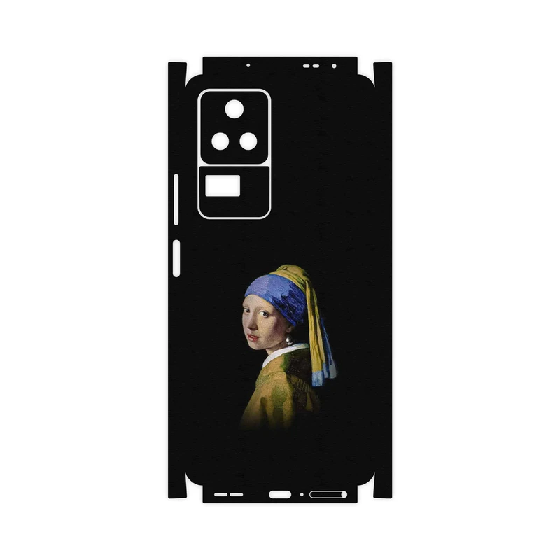 برچسب پوششی ماهوت مدل Girl with a Pearl Earring of Vermeer-FullSkin مناسب برای گوشی موبایل شیائومی Poco F4 5G
