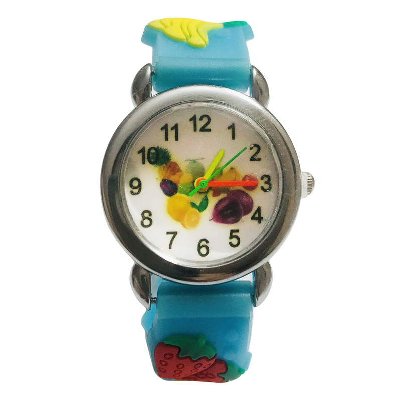 ساعت مچی عقربه ای بچگانه مدل میوه ها ساعت مچی عقربه ای بچگانه مدل میوه ها