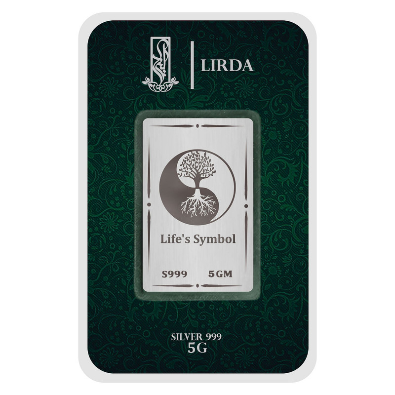 شمش نقره لیردا طرح درخت کد 999-5 Life's Symbol