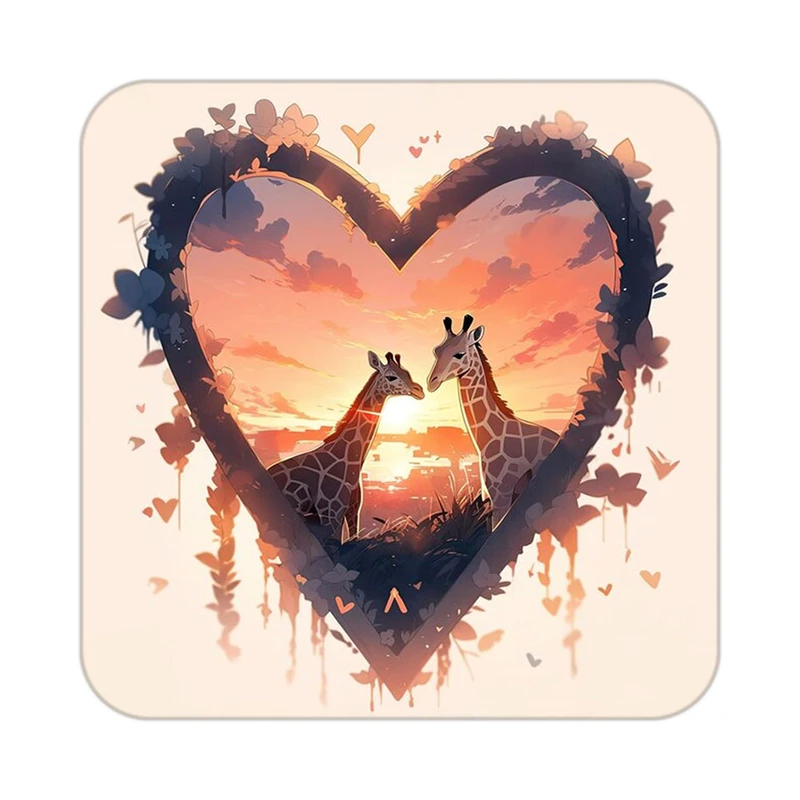 زیر لیوانی کاکتی مدل عاشقانه کد mp13797